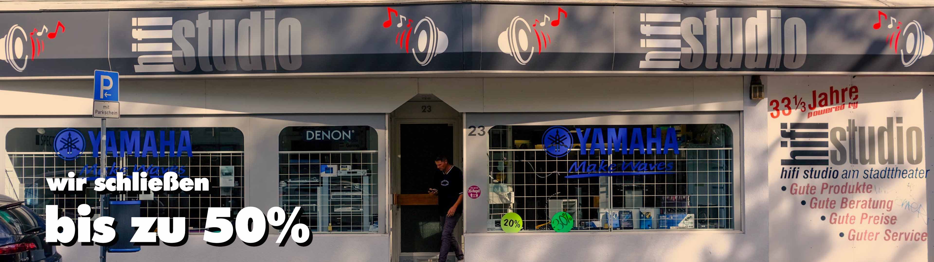 Räumungsverkauf - Das Hifi-Studio am Stadttheater in Duisburg schließt Räumungsverkauf - Das Hifi-Studio am Stadttheater in Duisburg schließt